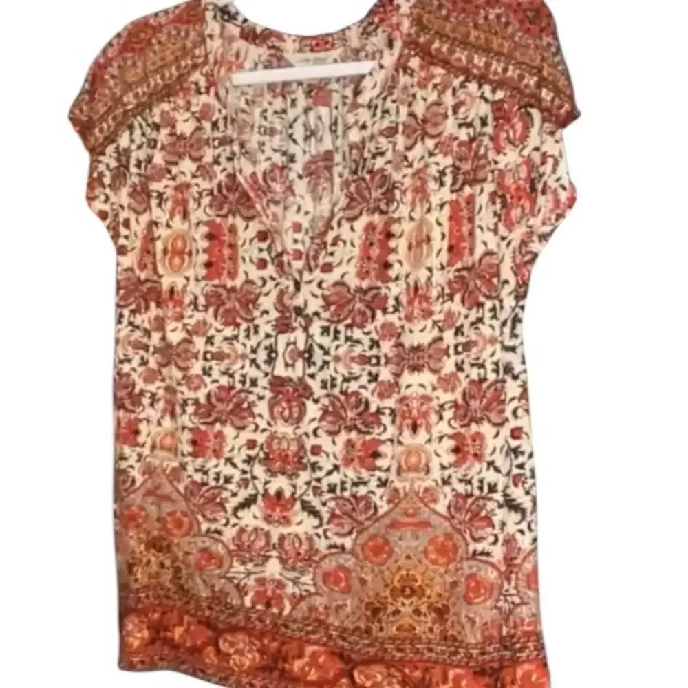Madewell Multicolor Boho Peasant Festival Top, Relaxed, Summer, Weekend, M - Picture 4 of 8
